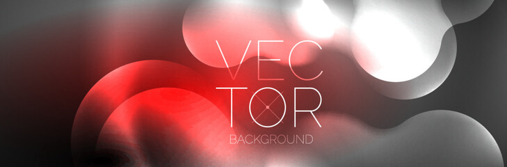 Magic neon glowing lights abstract background wallpaper design, vector illustration