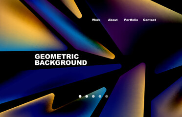 Broken pieces abstract background. Trendy background for your landing page design, concept of web page design for website and mobile website