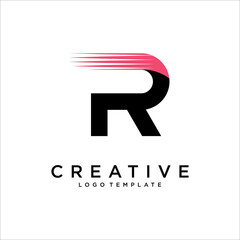 Letter R logo icon design template elements vector