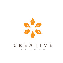 pen logo design icon symbol