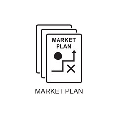 market plan icon , strategy icon