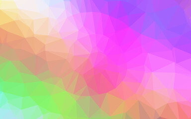 Light Multicolor, Rainbow vector abstract polygonal layout.