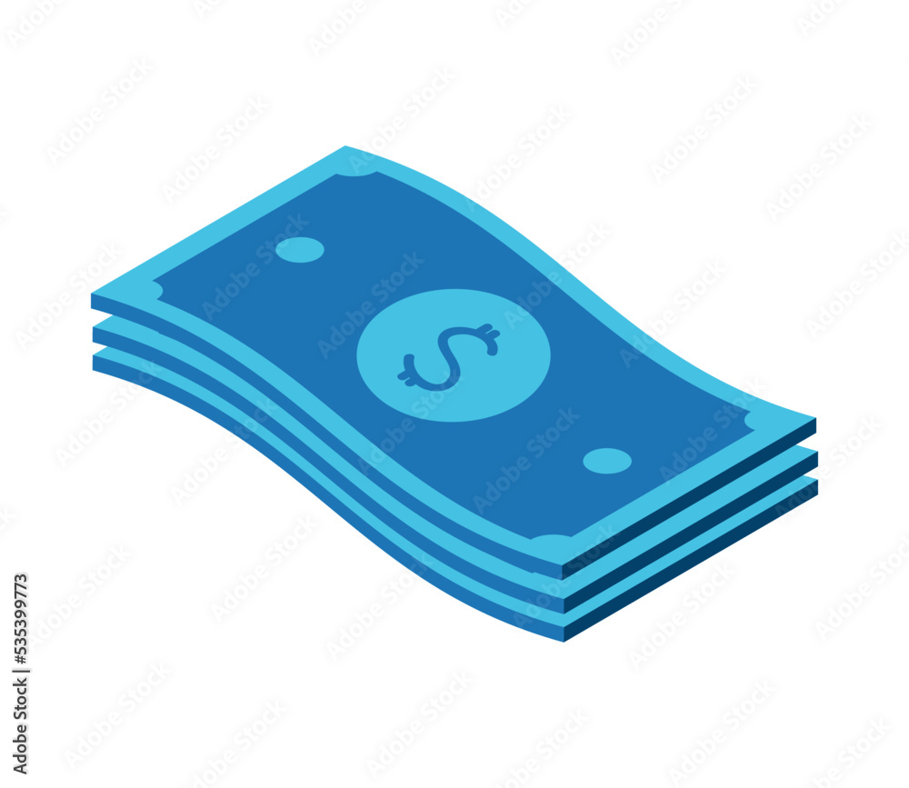 Canvas Prints money bills cash isometric