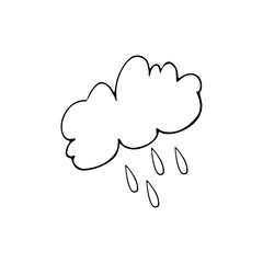 cloud with rain drops