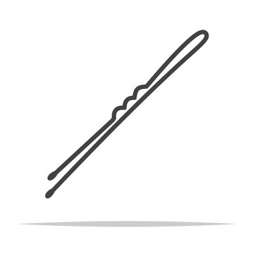 recommend clip art: Hairpin single vector isolated illustration