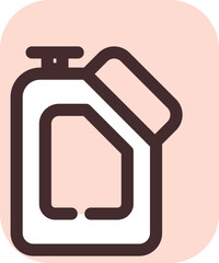Petrol can, illustration, vector on a white background.