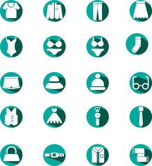 White clothes, illustration, vector on a white background.