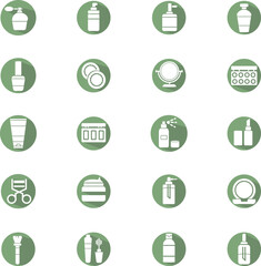 Cosmetics products, illustration, vector on a white background.