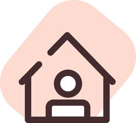 Covid 19 stay at home, illustration, vector on a white background.