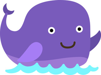 cartoon whale