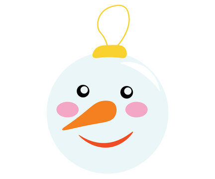 snowman with christmas hat