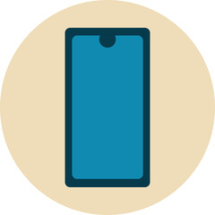 Electronic smart phone, illustration, vector on a white background.