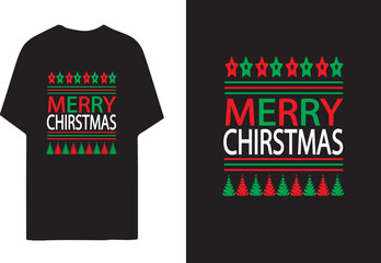 Obraz premium Christmas t shirt design