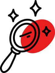 Magic mirror, illustration, vector on a white background.