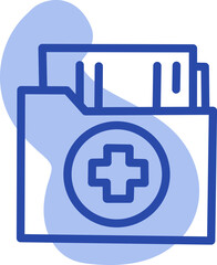 Obraz premium Medical paper, illustration, vector on a white background.