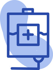 Medical water, illustration, vector on a white background.
