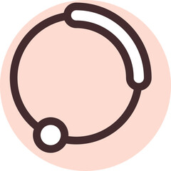 Menstruation cycle, illustration, vector on a white background.