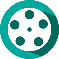 Video track, illustration, vector on a white background.