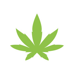 Cannabis leaf design logo or icon