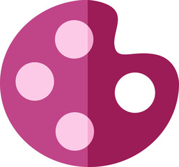 Pink color palette, illustration, vector on a white background.