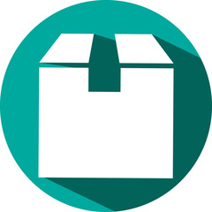 Shipping parcel, illustration, vector on a white background.