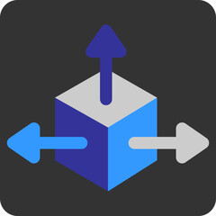 Software Development share, illustration, vector on a white background.