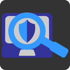 Development online security, illustration, vector on a white background.