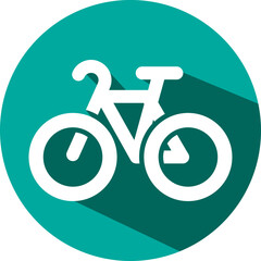 Riding bicycle, illustration, vector on a white background.