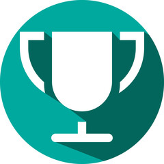 Champion cup, illustration, vector on a white background.