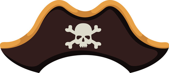 Naklejka premium pirate hat