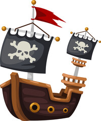 Pirate ship - obrazy, fototapety, plakaty
