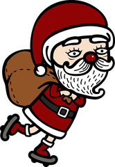 cartoon santa claus