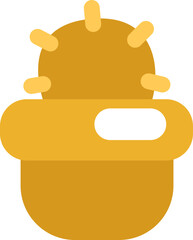 Workplace cactus, illustration, vector on a white background.