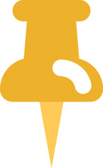 Workplace pin, illustration, vector on a white background.