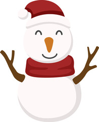 colorful cartoon snowman character