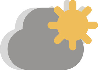 City cloud, illustration, vector on a white background.
