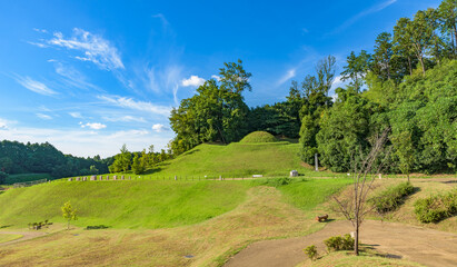 Kitora Tomb (Kitora Kofun) , an ancient tumulus (kofun in Japanese) located in the village of Asuka, Nara Prefecture, Japan.