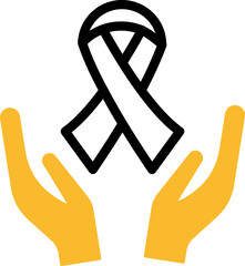 Oncology doctor, illustration, vector on a white background.