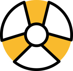 Radiation doctor, illustration, vector on a white background.