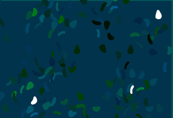 Fototapeta na wymiar Light Blue, Green vector texture with random forms.