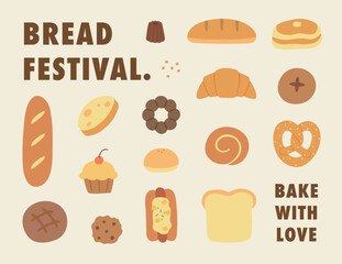 A collection of various menus from the bakery. 