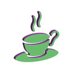 Cafe icon 3D design