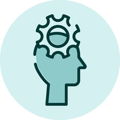 Analtycal thinking, illustration, vector on a white background.