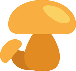 Yellow natural mushroom, illustration, vector on a white background.