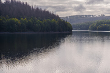 autumn river reflections