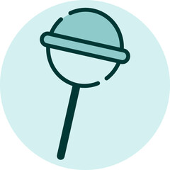 Sweet lolipop, illustration, vector on a white background.