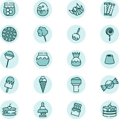 Sweet cuisines, illustration, vector on a white background.