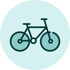 Mountain bike, illustration, vector on a white background.