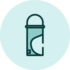 Waxing bottle, illustration, vector on a white background.