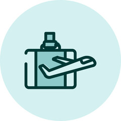 Fototapeta premium Business trip, illustration, vector on a white background.